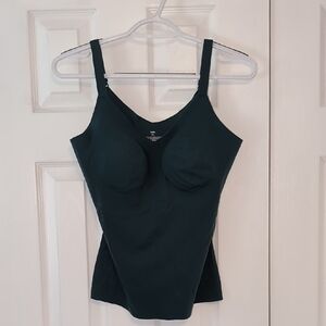 Knix M+ LuxeLift V-Neck Tank - Emerald (Fits Cupsize DD/E/F/G)
